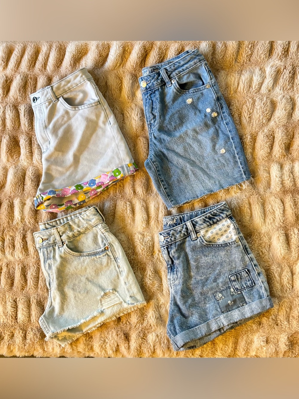 Multiple Brands - Bundle of 4 Denim Shorts 10-12 Girls